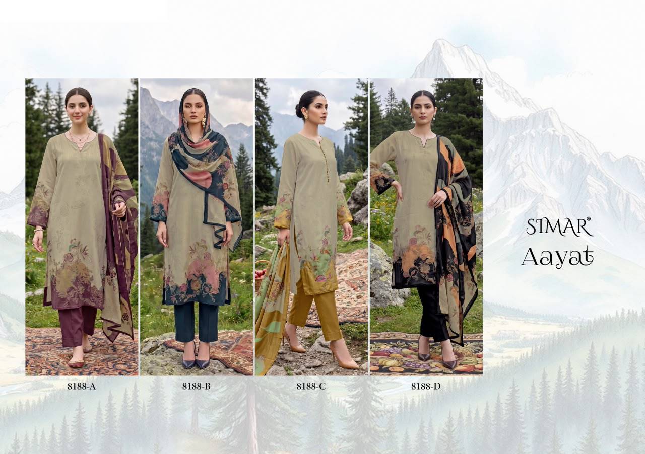Aayat By Glossy 8188 Series Beautiful Fancy Stylish Colourful casual wear Organza Dresses At Wholesale Price